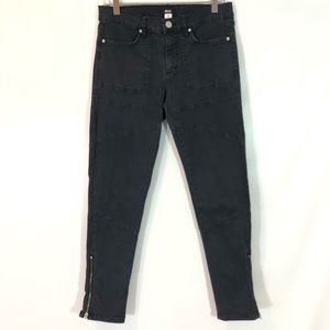 URBAN OUTFITTERS BDG BLACK SKINNY MOTO JEAN SIZE 28